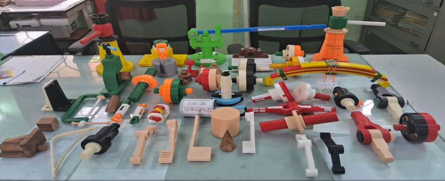 Third Year Mechanical students designed & 3D Printed Machine components under Guidance of Dr. C.Y. Seemikeri