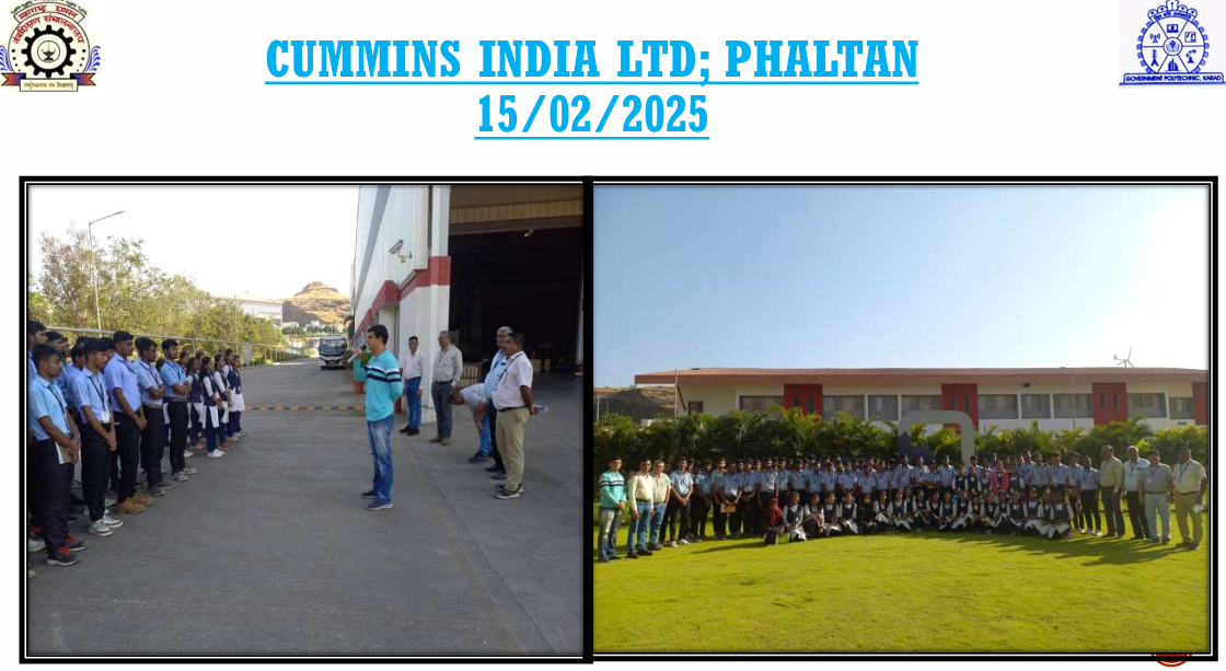 Industrial visit- KSB Pumps Ltd; Shirwal MIDC, Pune