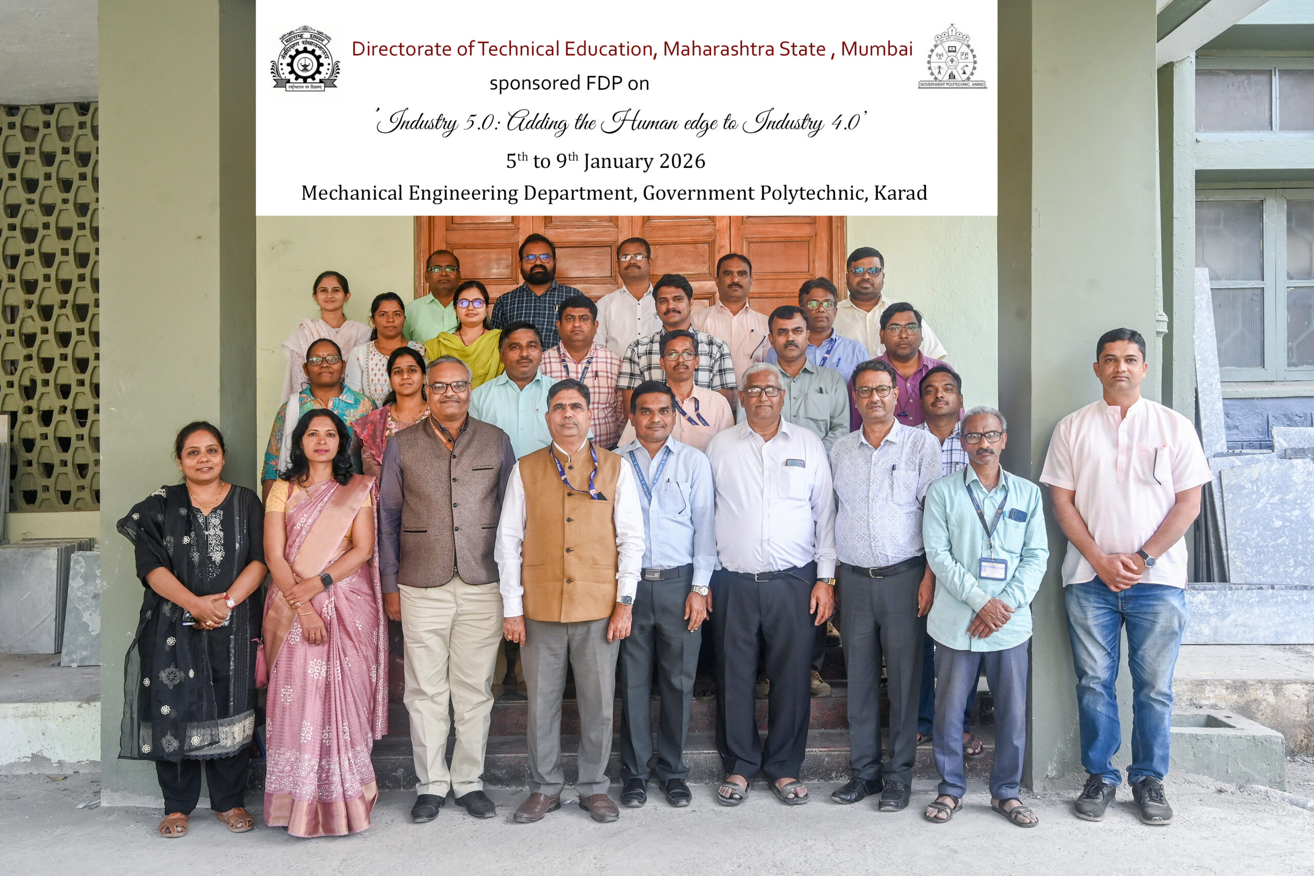 One Week FDP on “Industry 5.0: Adding the Human Edge to Industry 4.0” Date: 05/01/2026 to 09/01/2026